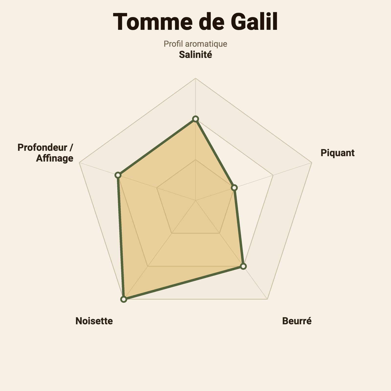 Roue des saveurs – Tomme de Galil